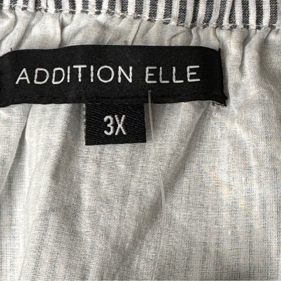 Addition Elle Pinstripe Aline Embroirdered Skirt Pockets Size 3X NWT - Picture 7 of 9